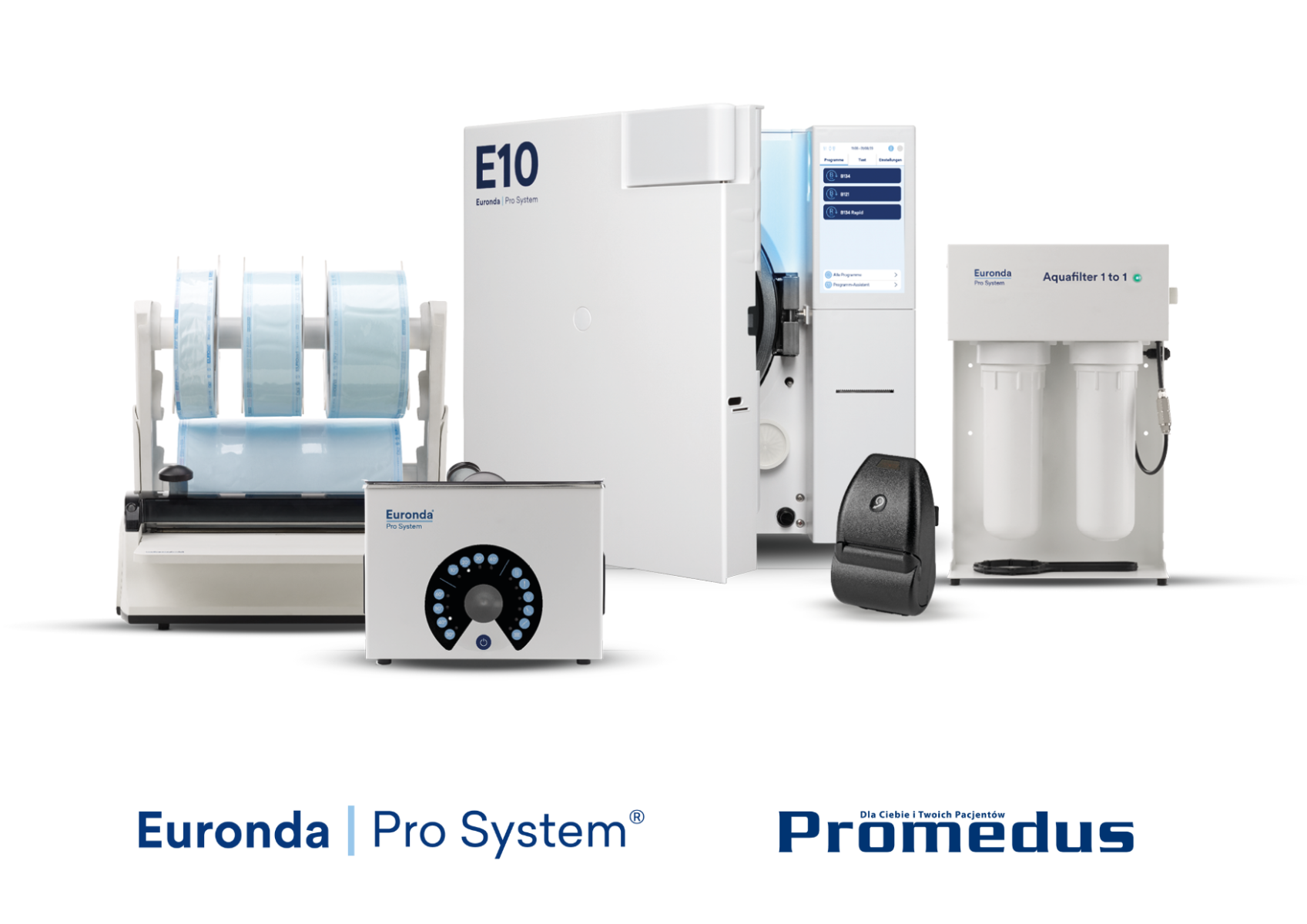 Euronda E10 - autoklaw klasy B 24L, SUPER PAKIET