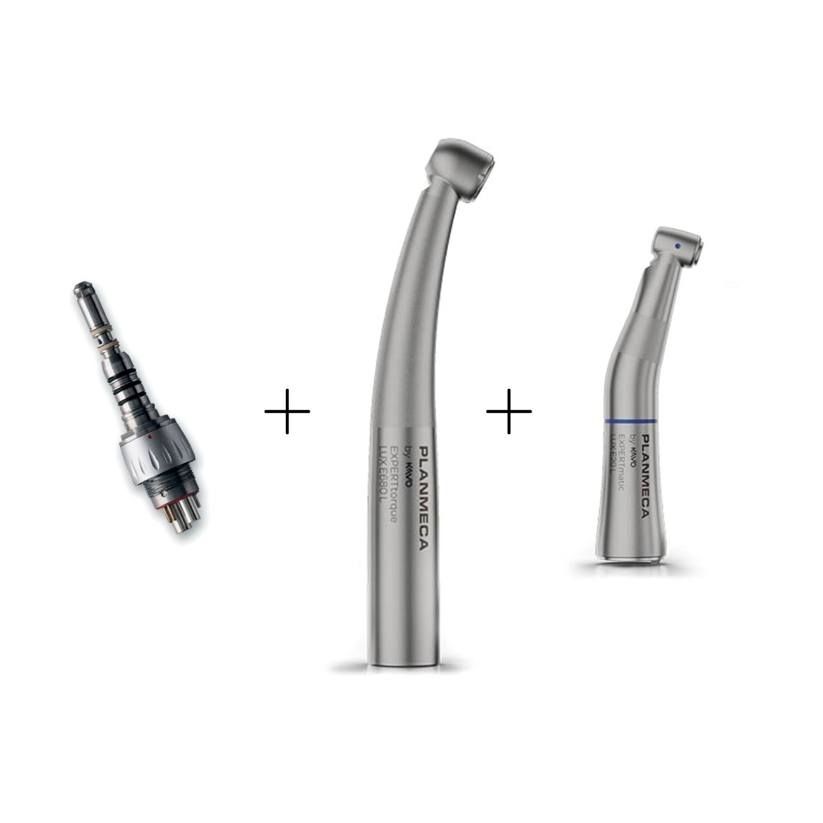 Turbina KaVo EXPERTtorque E680L + Złączka MULTIflex 465 LED +Kątnica KaVo EXPERTmatic LUX E20L - zestaw PLANMECA by KaVo