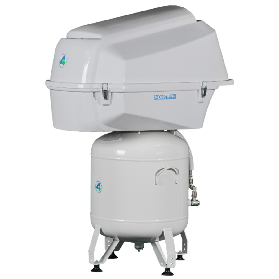 FourTek MONSTER 3 - sprężarka stomatologiczna z obudową wyciszającą